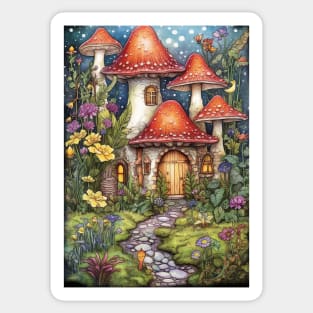 Magical Fairy House Sticker